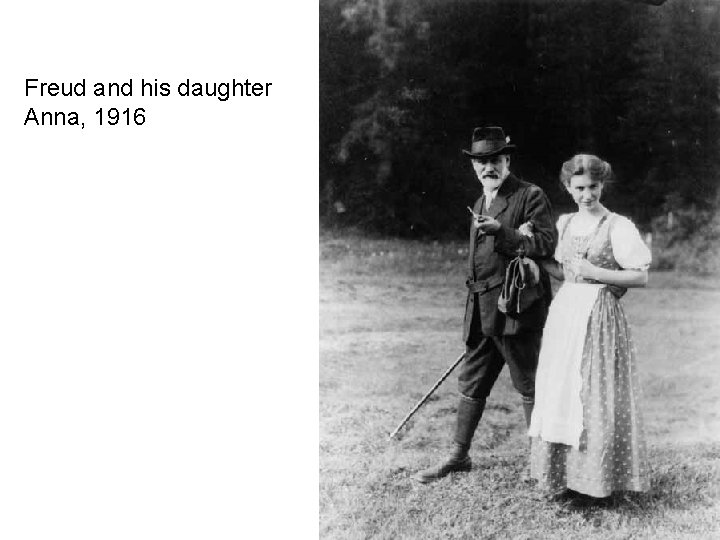 Freud and his daughter Anna, 1916 