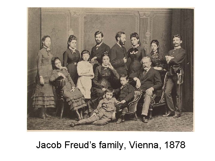 Jacob Freud’s family, Vienna, 1878 