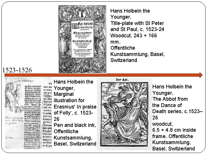 Hans Holbein the Younger, Title-plate with St Peter and St Paul, c. 1523 -24