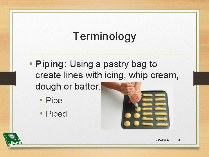 Mechanical Leavening Intro to Culinary Bell Work How