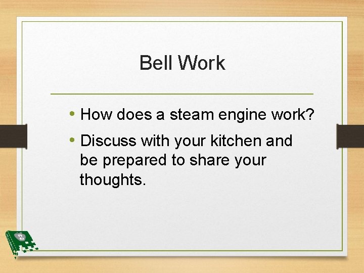 Mechanical Leavening Intro to Culinary Bell Work How