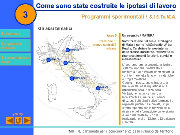 3 1. Premessa Come sono state costruite le ipotesi di lavoro Programmi sperimentali /