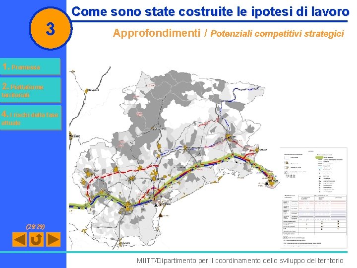 3 Come sono state costruite le ipotesi di lavoro Approfondimenti / Potenziali competitivi strategici