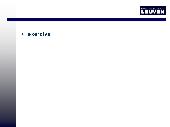  • exercise 