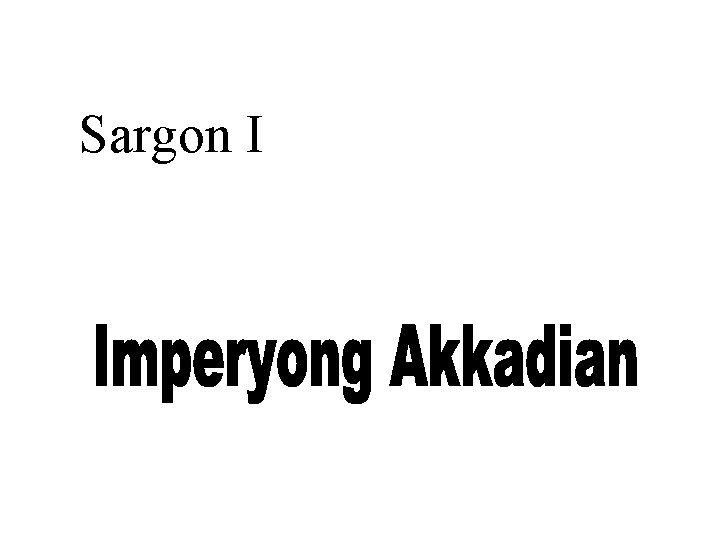 Sargon I 