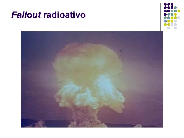 Fallout radioativo 