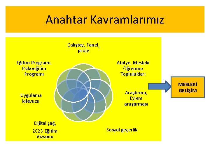 Anahtar Kavramlarımız Çalıştay, Panel, proje Eğitim Programı, Psikoeğitim Programı Uygulama kılavuzu Dijital çağ, 2023