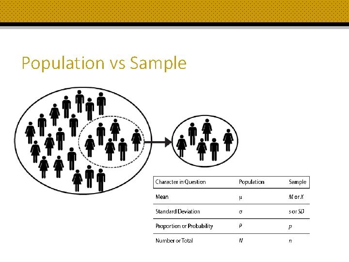 Population vs Sample 