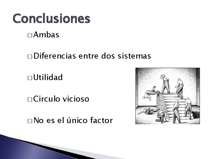 Conclusiones � Ambas � Diferencias entre dos sistemas � Utilidad � Circulo � No