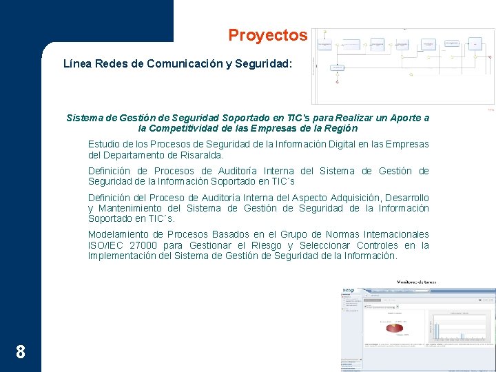 Proyectos Línea Redes de Comunicación y Seguridad: Sistema de Gestión de Seguridad Soportado en