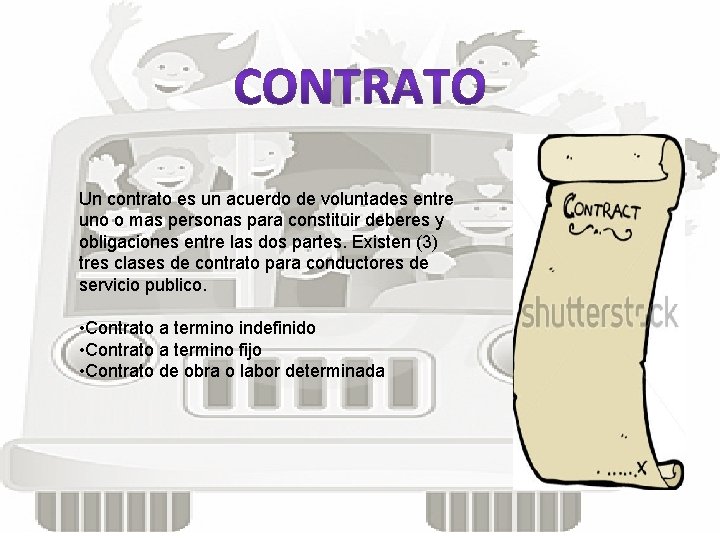 Un contrato es un acuerdo de voluntades entre uno o mas personas para constituir