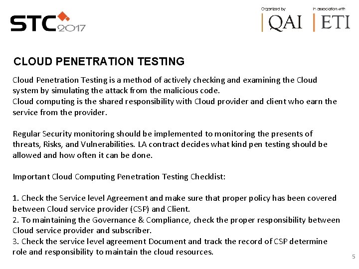 Cloud Penetration and Load Testing Best Practices Avantika