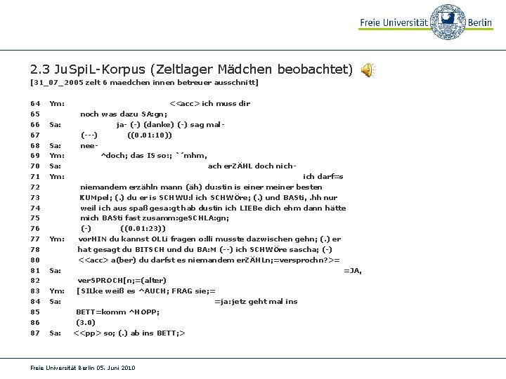 2. 3 Ju. Spi. L-Korpus (Zeltlager Mädchen beobachtet) [31_07_2005 zelt 6 maedchen innen betreuer