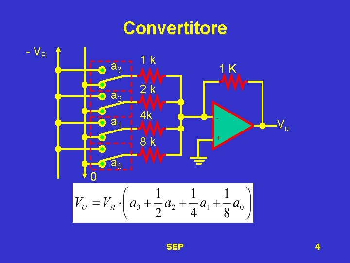 Convertitore - VR 0 a 3 1 k a 2 2 k a 1
