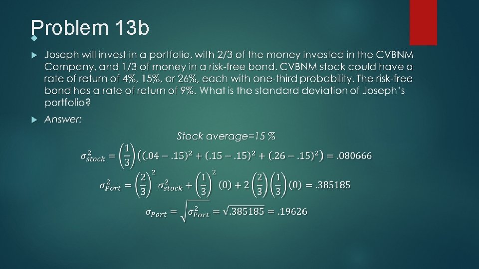 Problem 13 b 