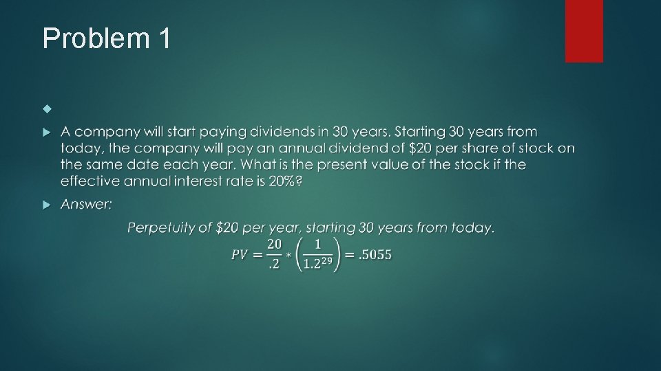 Problem 1 