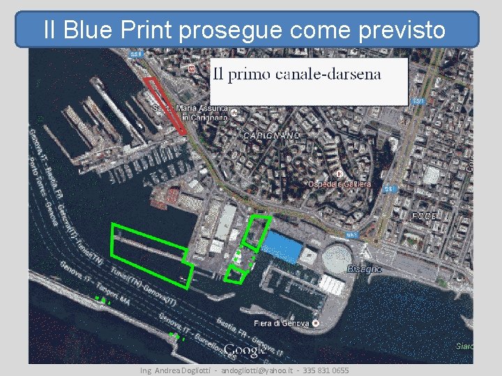 Il Blue Print prosegue come previsto Ing. Andrea Dogliotti - andogliotti@yahoo. it - 335