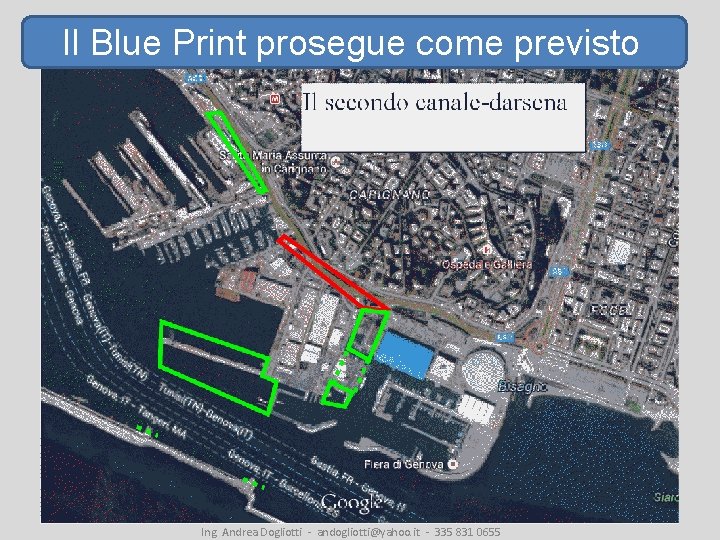 Il Blue Print prosegue come previsto Ing. Andrea Dogliotti - andogliotti@yahoo. it - 335