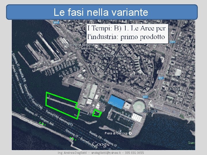 Le fasi nella variante Ing. Andrea Dogliotti - andogliotti@yahoo. it - 335 831 0655