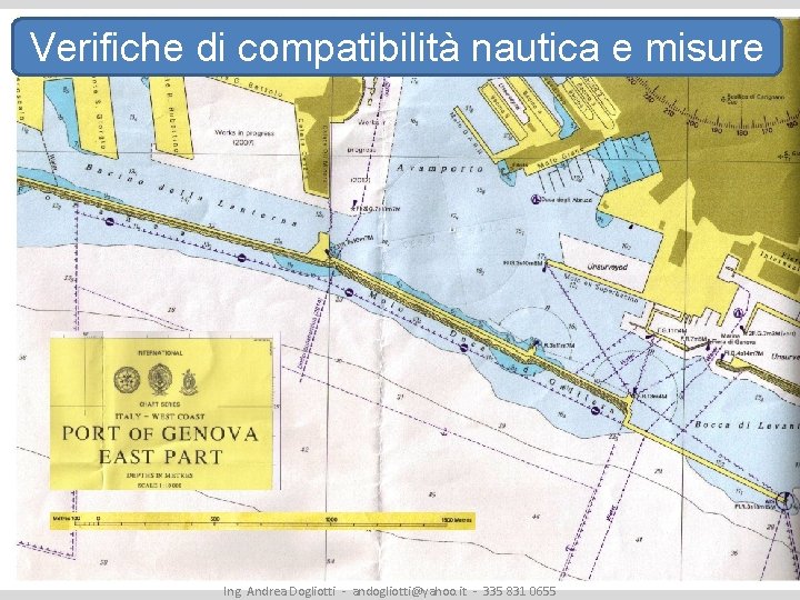 Verifiche di compatibilità nautica e misure Ing. Andrea Dogliotti - andogliotti@yahoo. it - 335