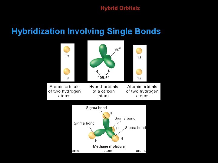 8. 3 Hybrid Orbitals Hybridization Involving Single Bonds 