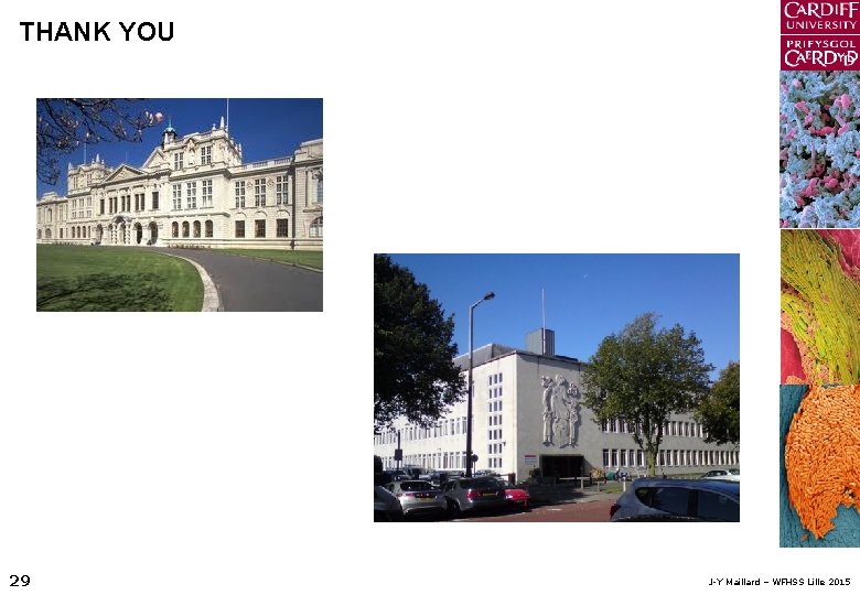 THANK YOU 29 J-Y Maillard – WFHSS Lille 2015 