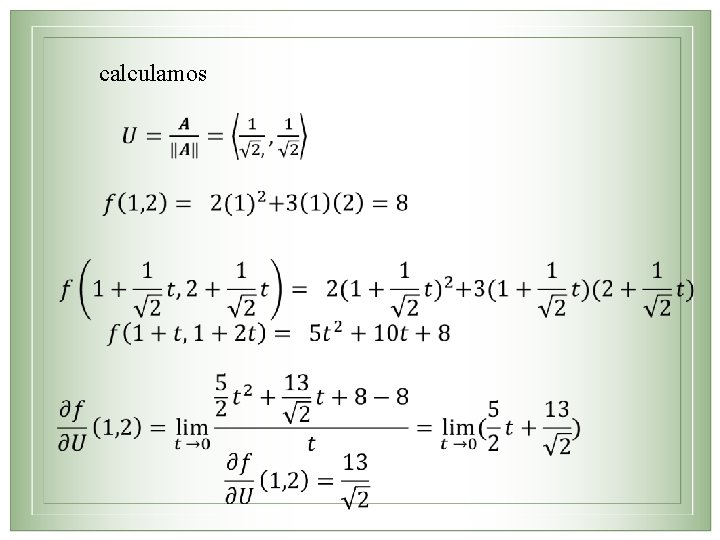 calculamos 