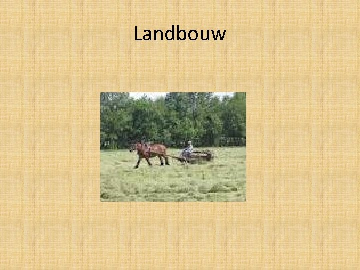 Landbouw 