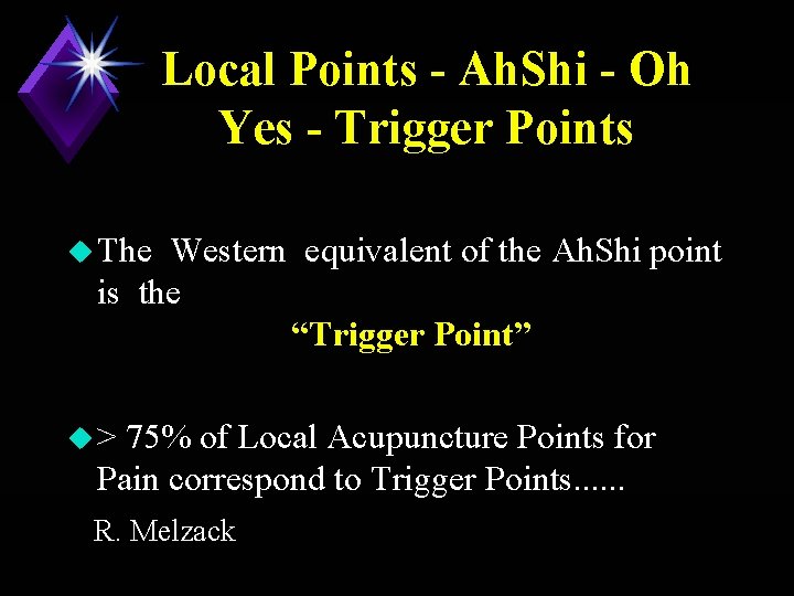 Local Points - Ah. Shi - Oh Yes - Trigger Points u The Western