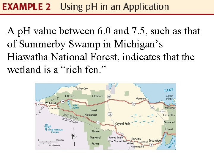 A p. H value between 6. 0 and 7. 5, such as that of