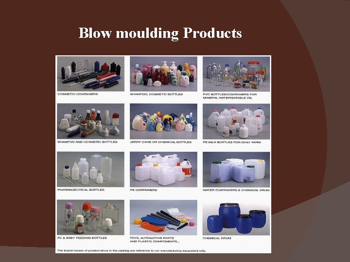 Blow moulding Products 