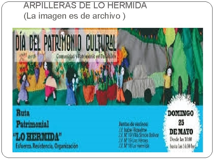 ARPILLERAS DE LO HERMIDA (La imagen es de archivo ) 