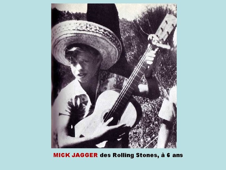 MICK JAGGER des Rolling Stones, à 6 ans 