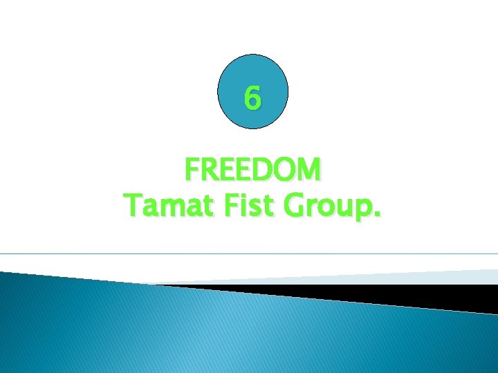 6 FREEDOM Tamat Fist Group. 