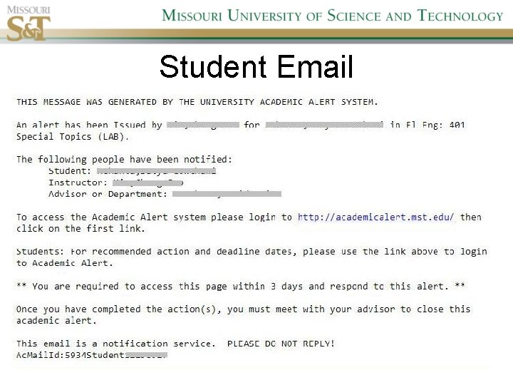 Student Email 