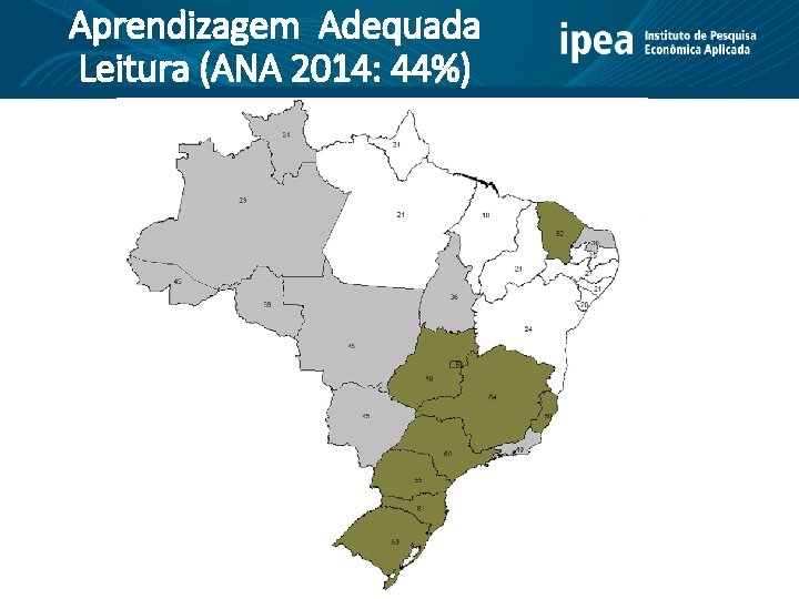 Aprendizagem Adequada Leitura (ANA 2014: 44%) 
