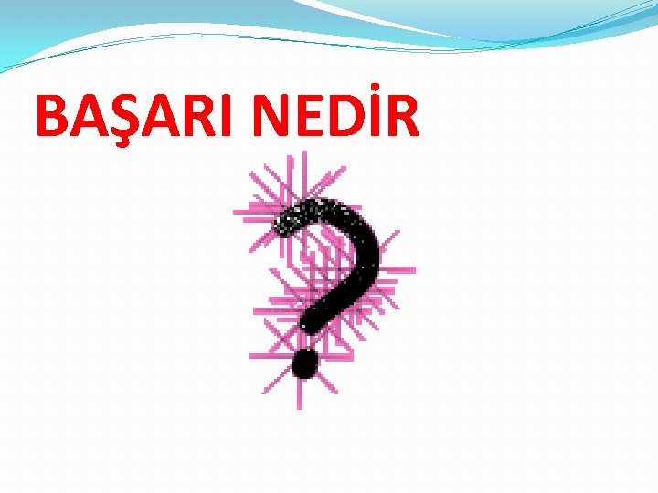 BAŞARI NEDİR 