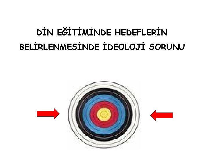 DİN EĞİTİMİNDE HEDEFLERİN BELİRLENMESİNDE İDEOLOJİ SORUNU 