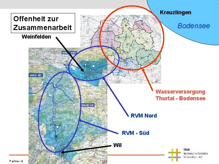 Kreuzlingen Offenheit zur Zusammenarbeit Bodensee Weinfelden Wasserversorgung Thurtal - Bodensee RVM Nord RVM -