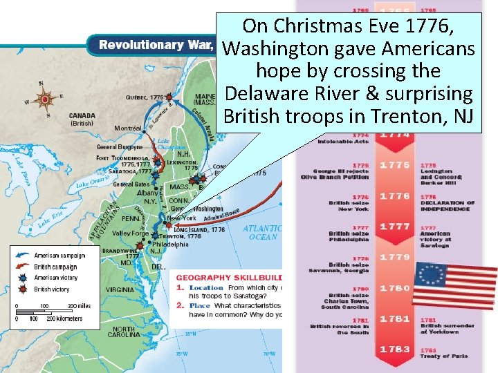 On Christmas Eve 1776, Washington gave Americans hope by crossing the Delaware River &