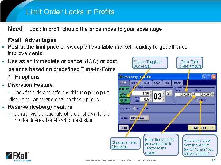 Limit Order Locks in Profits Need Lock in profit should the price move to