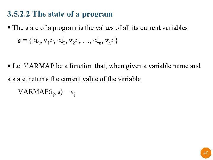 3. 5. 2. 2 The state of a program § The state of a