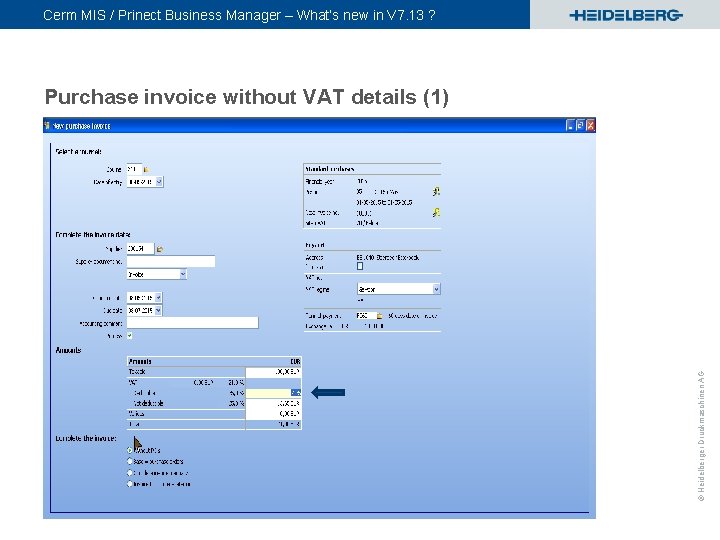 Cerm MIS / Prinect Business Manager – What’s new in V 7. 13 ?