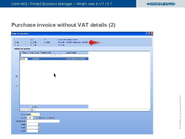 Cerm MIS / Prinect Business Manager – What’s new in V 7. 13 ?