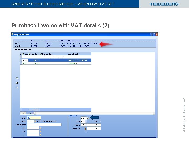 Cerm MIS / Prinect Business Manager – What’s new in V 7. 13 ?