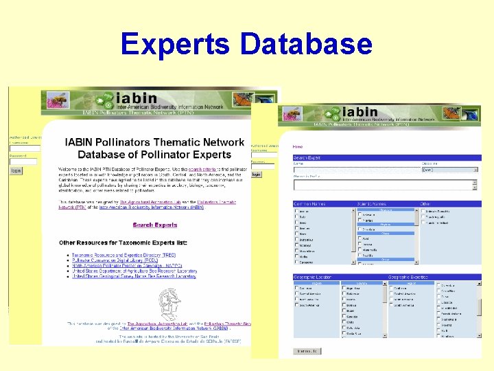 Experts Database 