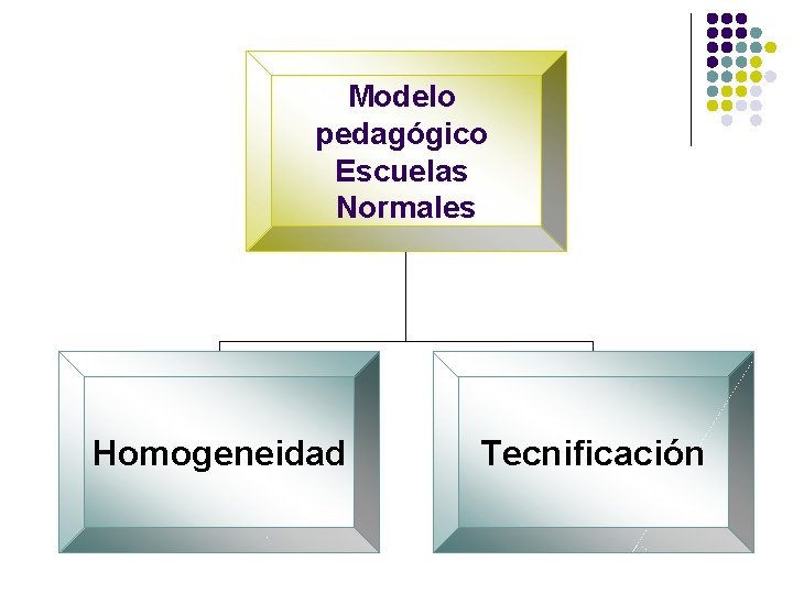Modelo pedagógico Escuelas Normales Homogeneidad Tecnificación 