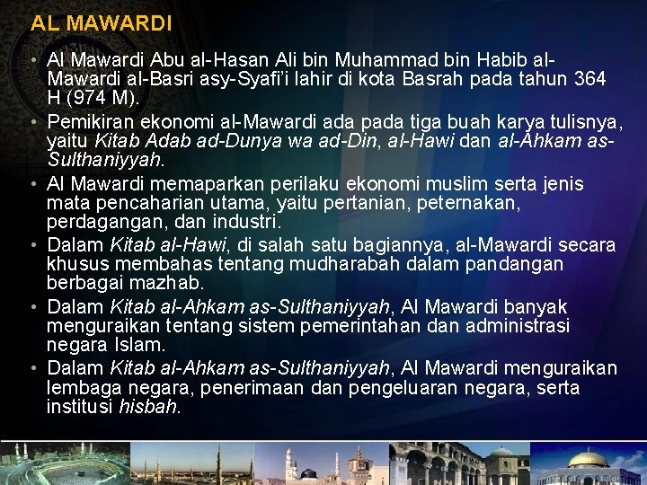 AL MAWARDI • Al Mawardi Abu al-Hasan Ali bin Muhammad bin Habib al. Mawardi