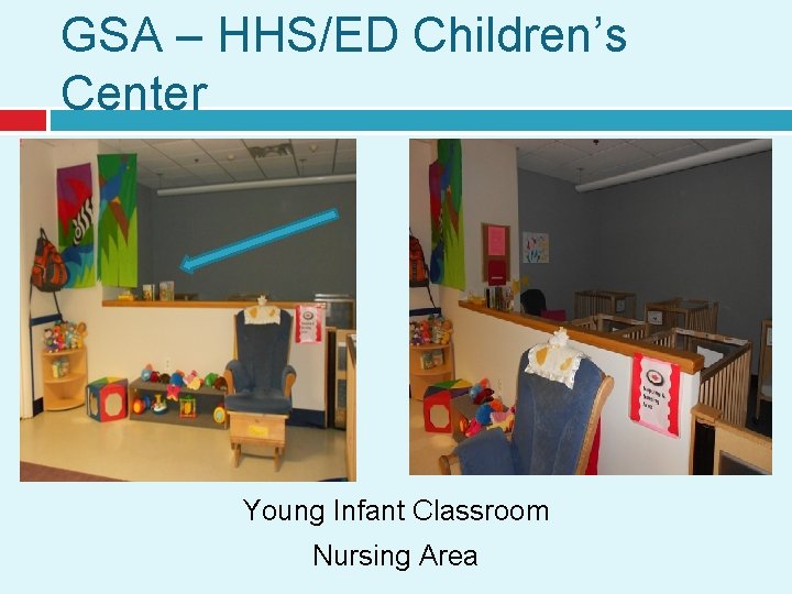 GSA – HHS/ED Children’s Center Young Infant Classroom Nursing Area 