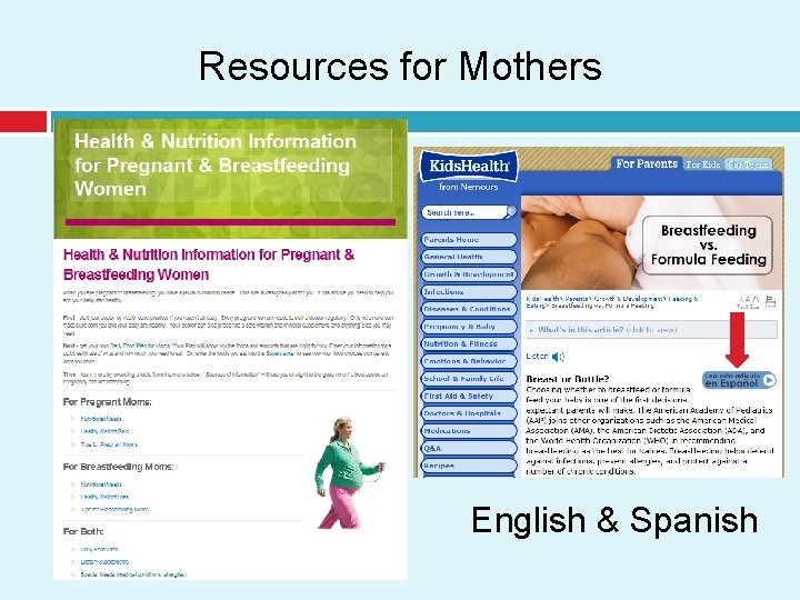 Resources for Mothers English & Spanish 